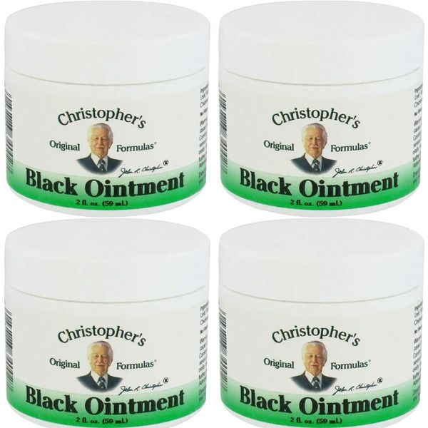 Dr. Christopher's Formulas Black Drawing Ointment, 2 Ounces (4 Packs)