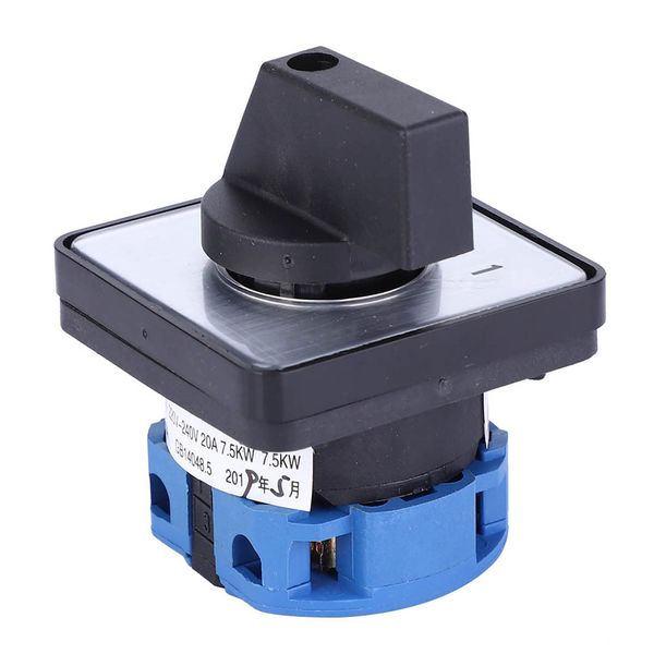 Changeover Switch, Rotary Cam Switch, 4 Terminals Locking Type Transfer Switch, 2 Position Selector Changeover Switch 20A AC 660V LW26D-20/C02.1