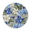 Blue and White Iris Hydrangea Floral Pattern With Bird PopSockets PopGrip: Swappable Grip for Phones & Tablets