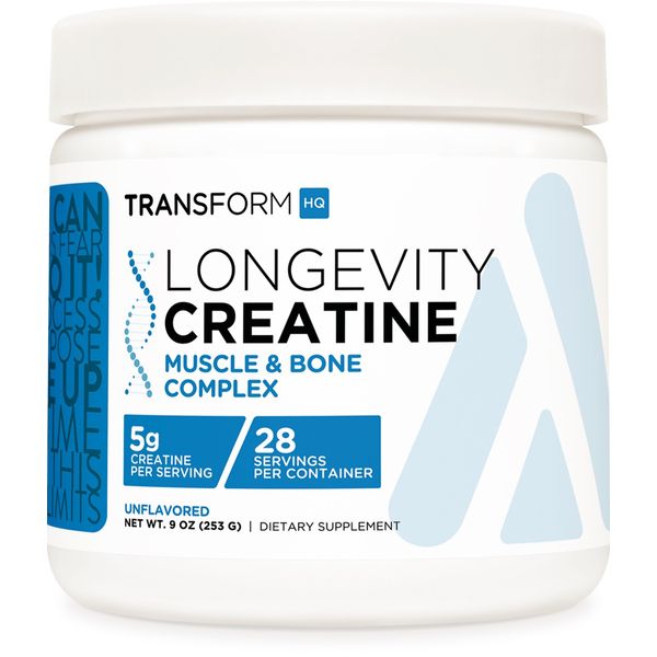 TransformHQ Healthy Aging Longevity Creatine Powder (28 Servings) Unflavored