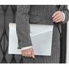 White A4 Plastic Document Stud Popper Wallet Carry Folder A4 Size Wallet Document Holder Poly Envelope File with Button Closure for Home, School & Office (30)
