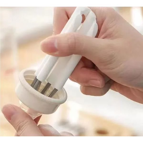 2-Pack Bendable Bottle Cap Brush Cleaner Set – Lid & Cup Detail Cleaning Tool