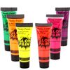 Glow In The Dark Face Paint,6PCS UV Face Paint,Glow Body Paint,Neon Body Paint,Festival Face Paint,Quick Dry Face Paints For Children,Neon Face Paint,Body & Face Paint,For Party & Halloween&Cosplay