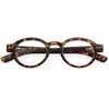 GAWK Type J Tortoiseshell Retro Round Reading Glasses with Pouch Case