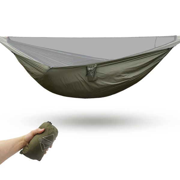 Onewind Premium Hängematte Underquilt Protector für einzelne und doppelte Hängematte, dauerhafte Schutzhülle Hängematte Double Skin Gear für Winter-Camping, Backpacking und Reisen, OD Green