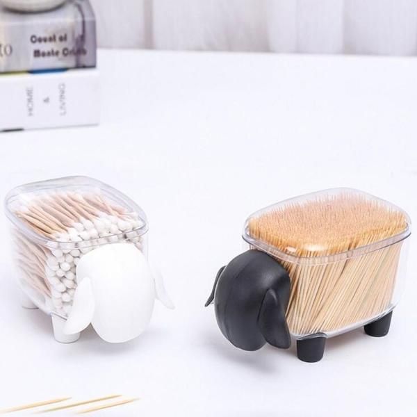 Kiming Sheep Toothpick Cotton Swab Cotton Pad Case Interior Decoration