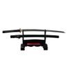 Handmade Sword - Samurai Katana Sword, Functional, Hand Forged, 1045 Carbon Steel, Heat Tempered, Full Tang, Sharp, Warrior and House Tsuba, Black Wooden Scabbard