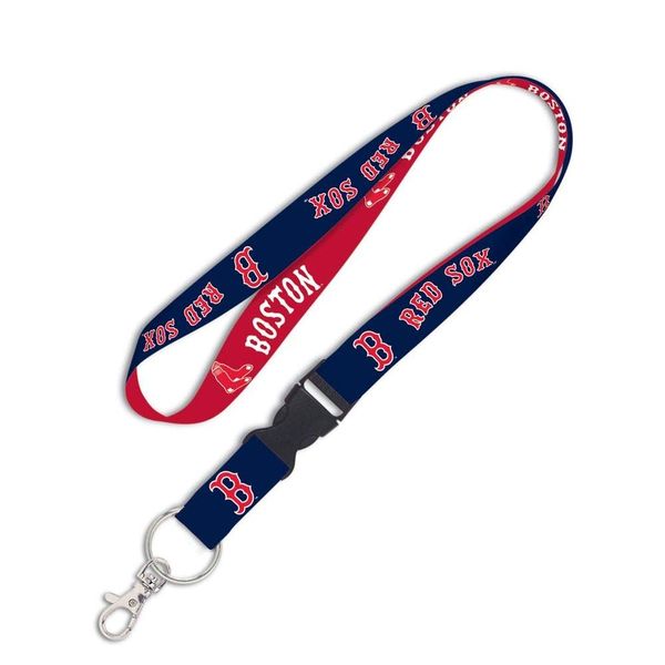 Wincraft MLB Boston Red Sox 37343011 Lanyard with Detachable Buckle, 3/4"