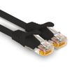1aTTack.de - 1 x 1.5m Cat7 network cable, Cat.7 Ethernet, Lan & Cat 7 patch cable for maximum internet speed & connects all devices with RJ 45 socket black