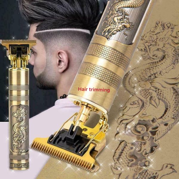 T9 Hair Clipper, Beard Shaving Body Hair Trimmer, Gold