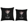 Sustainably Ever After Floral Design Throw Pillow