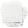 JAM PAPER Small Beverage Napkins - 5 x 5 - White - 100/Pack
