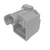 Panduit PSL-DCPLRE-IG Patch Cord Lock (LAN Cable Lock), Light Gray, 10 Pieces, Includes 1 Dedicated Tool