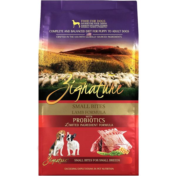 Zignature Lamb Limited Ingredient Small Bites Dog Food 4lb