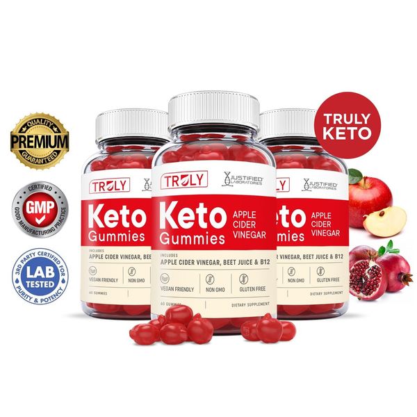 Truly Keto ACV Gummies 1000MG Apple Cider Vinegar  180 Gummy