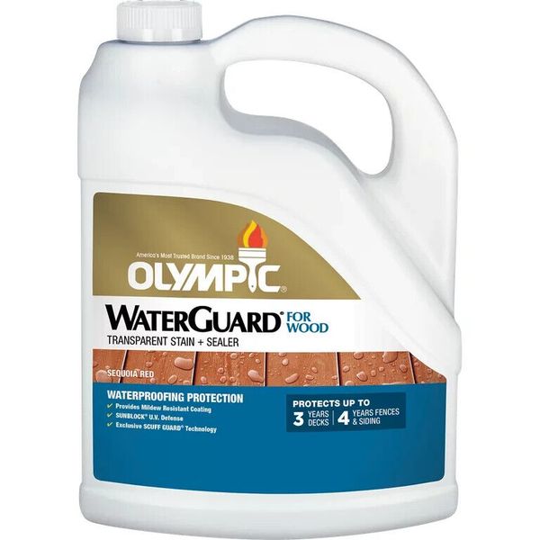 Olympic WaterGuard 4 gal Sequoia Red Transparent Exterior Stain & Sealer