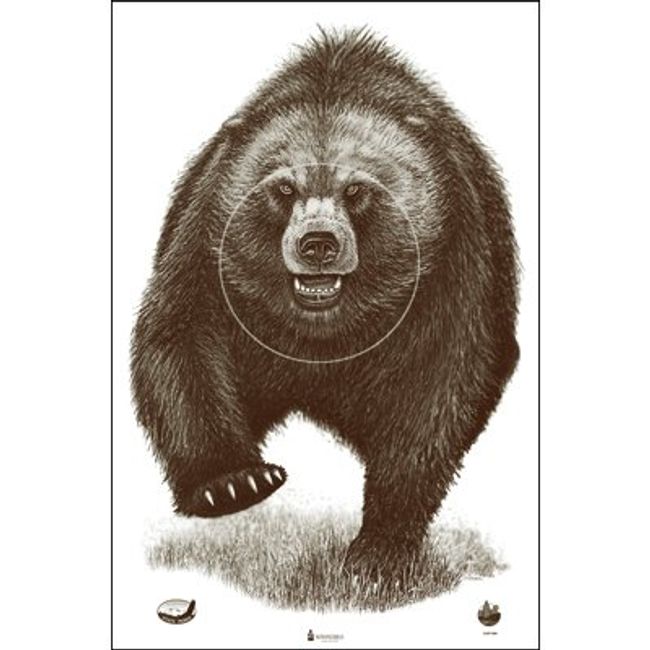 Alaska State Parks Bear Target, 100 Pack, Shooting Targets, Paper Targets