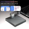 7-in-1 Multifunctional External DVD Drive USB 3.0 Type-C CD/DVD RW Optical Drive