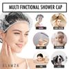 Disposable Shower Caps x100 Clear Waterproof Plastic Shower Caps for Women by GLAMZA