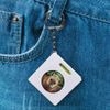 'Smiling Capybara' Keyring Tape Measure/Spirit Level Tool (KM00041689)
