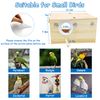 BNOSDM Parakeet Nesting Box Transparent Bird Nest Breeding Box with Perch (L)