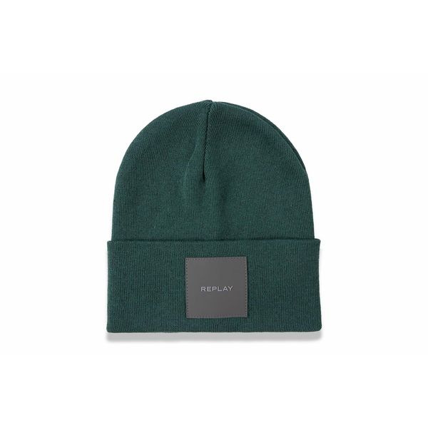 Replay Ax4167 Beanie Hat, 388 Green, One Size