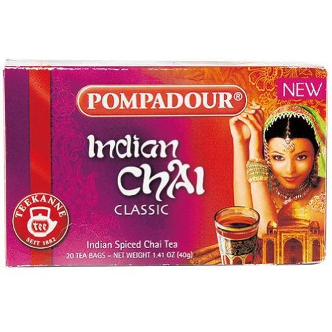 Pompadour Indian Chai Classic Pack of 20