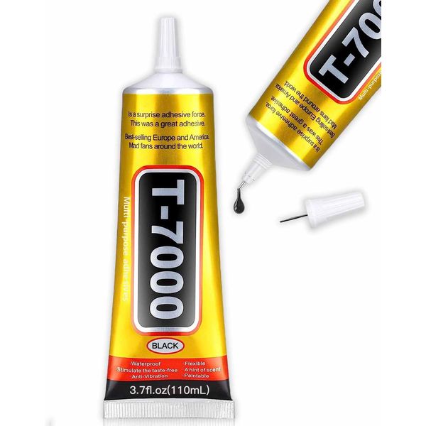 ALECPEA Upgrade T-7000 Black Adhesive Glue - 110ml | High-Performance Waterproof Adhesive for Precision Repairs, Perfect for Phone, Electronics, Jewelry, and Crafts