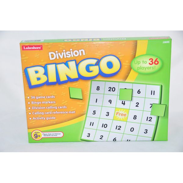 Lakeshore Division Bingo Cards Game Targets Standards