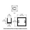 CRL D990A18E Satin Anodized 18" End Design Series Partition Post
