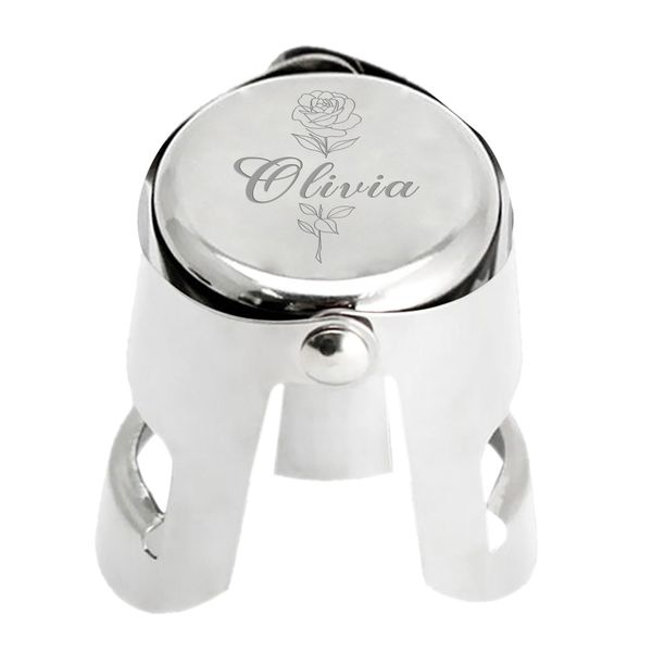 Personalised Wine Bottle Stoppers Engraved Champagne Stoppers Prosecco Stopper Moscato Sparkling Bottle Stopper Gifts for Mothers Day Birthday Christmas Wedding (Design 2)