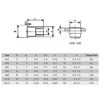 Keadic 100Pcs Aluminum Rivet Nut Metric Flat Head Threaded Insert Nutsert Kit - M8