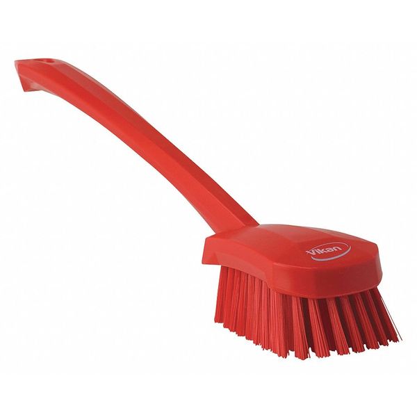 Vikan, Red Brush,Washing,Stiff,15.75",PP/PBT, 4186