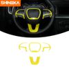 Steering Wheel+Console Air Condition Vent Cover Trim for Challenger 2015+ Yellow