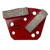 6 Pack Trapezoidal Grinding Disc Pads For Concrete Grinders Soft Bond 60 Grit