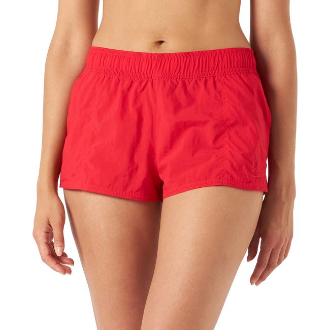 Speedo Women's Essential Watershort Swimming Trunks | Ladies Swim Shorts, Fed Red, M