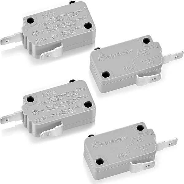Microwave Oven Door Switch Replacement KW3A NO NC Switch 4 Pack