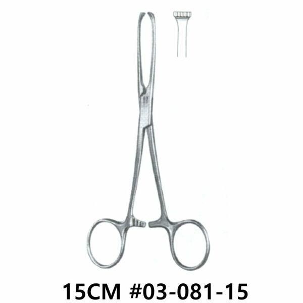 NS ALLIS Tissue Forceps 4X4 teeth 15cm 03-081-15 Forceps