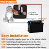 FEITON 200A Rated 360A Starting Current Remote Battery Disconnect Switch DC 12V Remote Control Isolator Kill Switch for Car