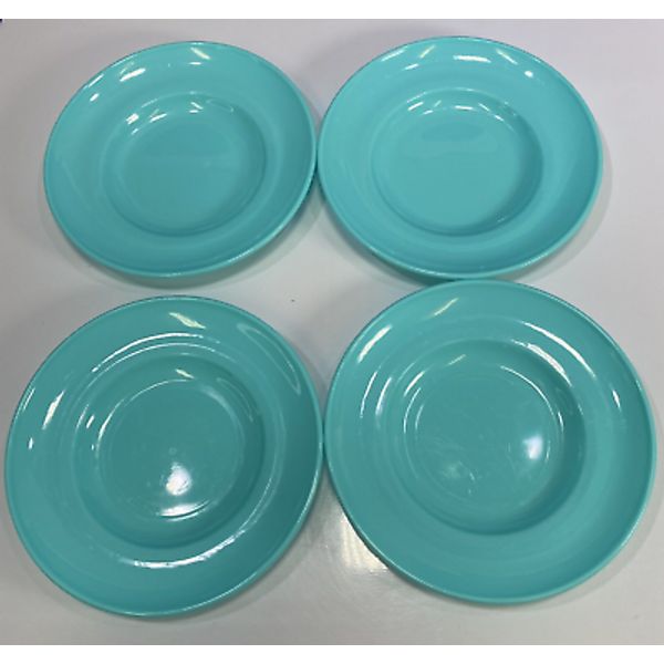 Lot of 4 Plastic Kid's Children Toy Lunch Dinner Play Food Plates Midwood Brand