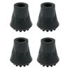 TOOLMAN TM022 1/2" Walking Stick Rubber Ferrule - 4 Pack