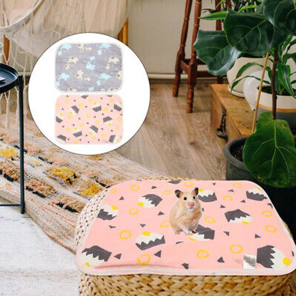 2 Pcs Guinea Pig Cages Training Mat Cotton Pet Pad Portable Baby