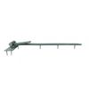 Strap Black Wrought Iron Gate 3/4" Offset Hinge Black Wrought Iron 19 in. W