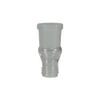 neoLab Borosilicate glass thread adapter, GL 18, sleeve NS 29, transparent