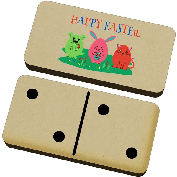 Azeeda 'Happy Easter Eggs' Domino Set & Box (DM00048129)
