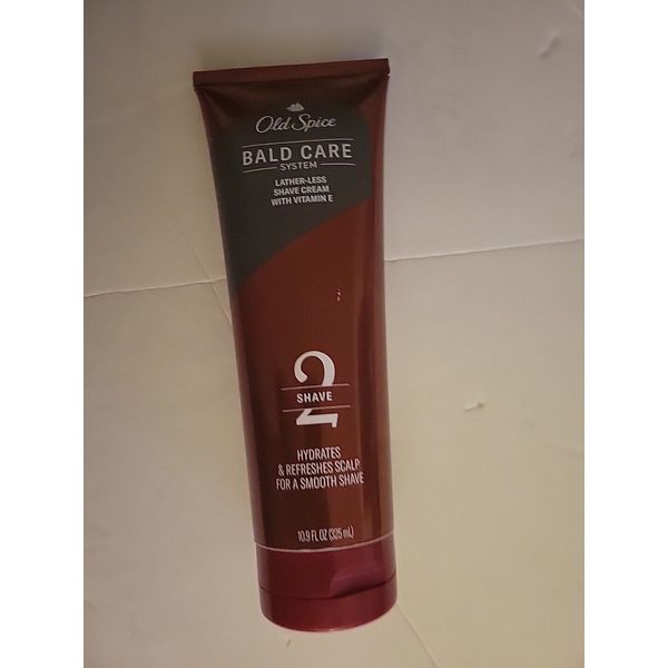 2 Old Spice Bald Care System Shave Cream With Vitamin E, 10.9 Oz