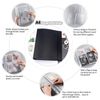 OTCRAFT A4 4 Ring Binder Cover Clean Transparent Soft PVC for Refillable Notebook Shell withMatte surfaceforStamp & Die Storage (Black