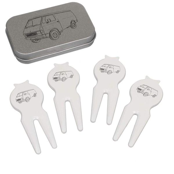 Azeeda 'Mini Van' Golf Divot Tool/Repair Fork Gift Set (GO00063414)