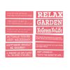 Stencil Sheets Random 5x20cm Set of 10 Handmade DIY