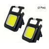 2 Pcs 800 Lumen 4 Mode Keychain Magnet Workshop USB Rechargeable Super Bright